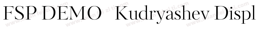 FSP DEMO   Kudryashev Display Regul字体转换